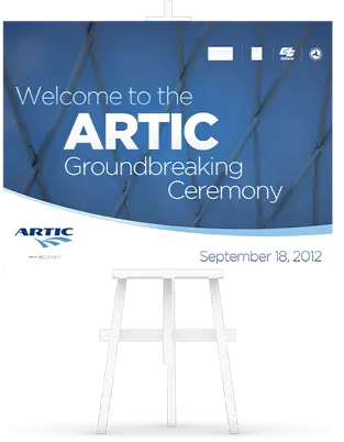 Printed display sign for Anaheim Rapid Connection